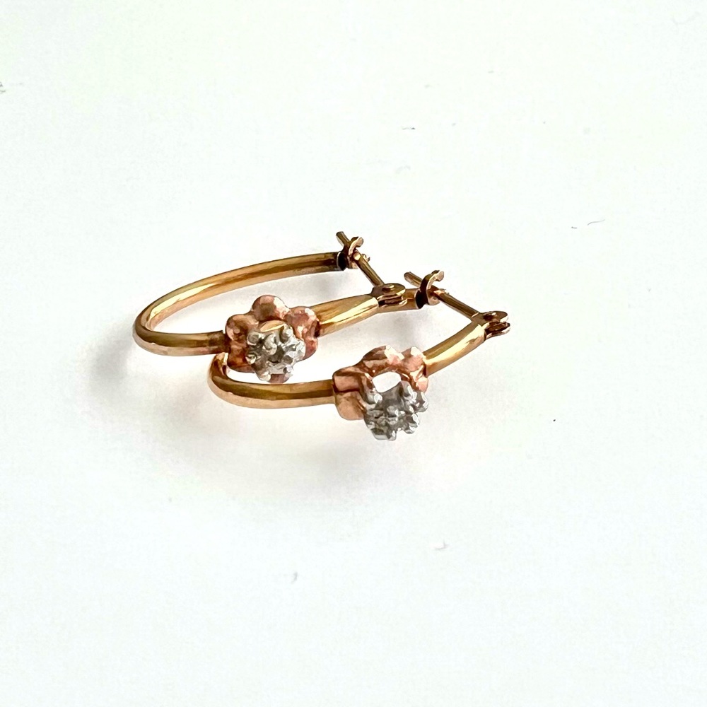 10k diamond earrings